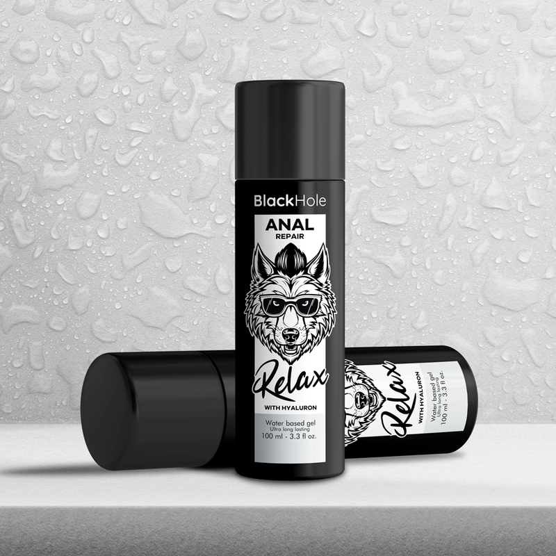 BLACK HOLE ANAL REPAIR RELAX - LUBRIFICANTE RIPARATORE ANALE A BASE D'ACQUA CON ACIDO IALURONICO 100 ML