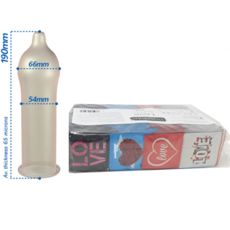 PASANTE - LOVE PRESERVATIVI CON SIMBOLI DELL' AMORE 144 PZ BUSTA