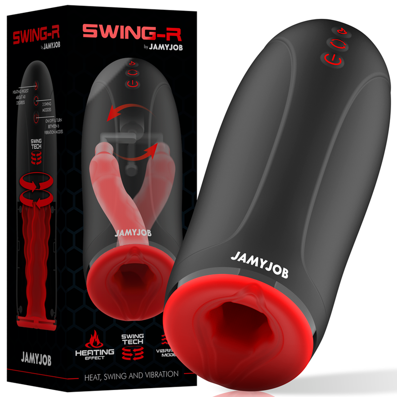 JAMYJOB - SWING-R MASTURBATORE CON EFFETTO RISCALDANTE E VIBRAZIONE