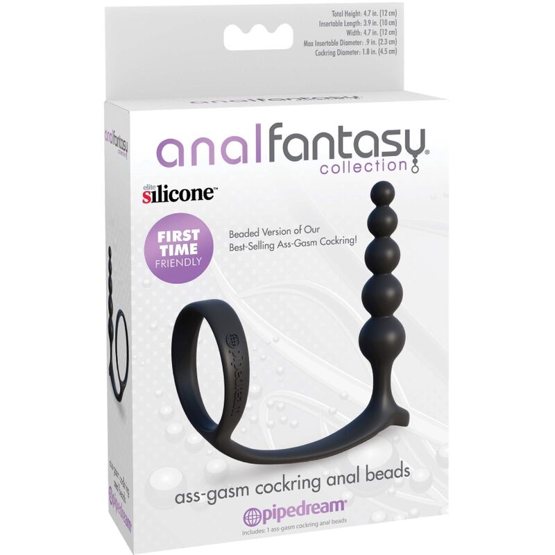 ANAL FANTASY ELITE COLLECTION - ASS-GASM ANELLO PENE CON PERLINE ANALI