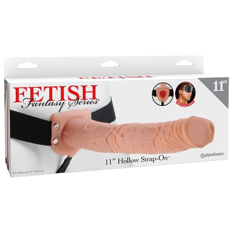 FETISH FANTASY SERIES - HARNESS REGOLABILE CON DILDO REALISTICO 28 CM