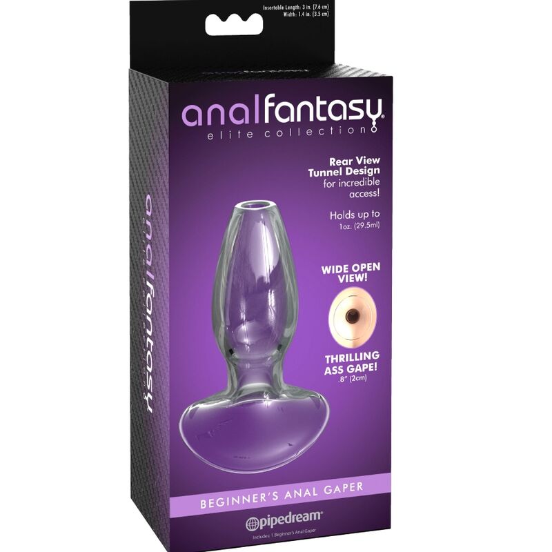 ANAL FANTASY ELITE COLLECTION - GAPER DILATATORE ANALE PER PRINCIPIANTI CRISTALLO TAGLIA S