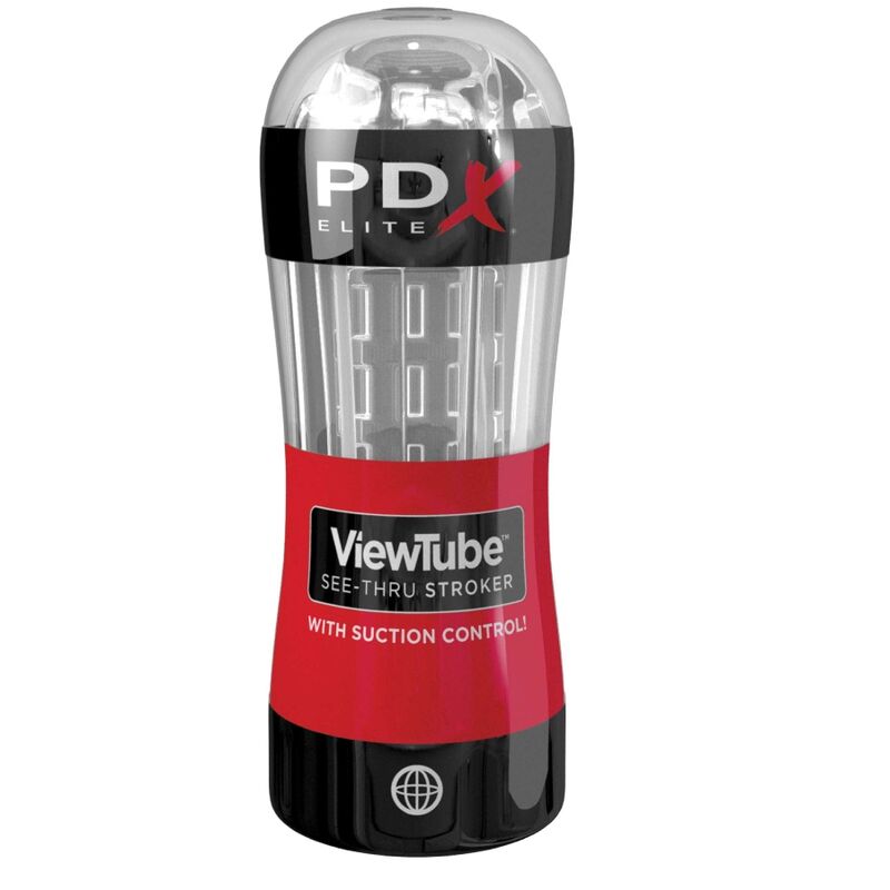 PDX ELITE - VIEWTUBE MASTURBATORE CON ASPIRAZIONE TRASPARENTE