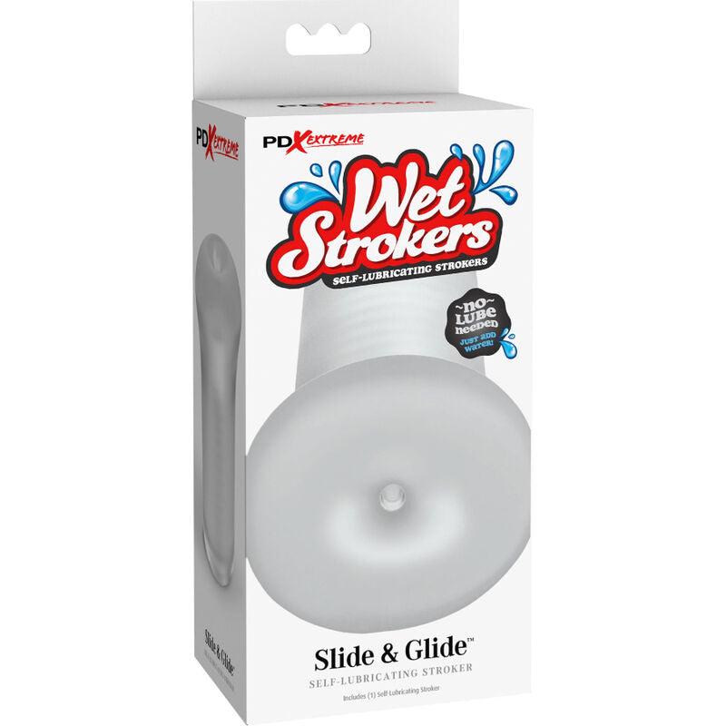 FETISH FANTASY EXTREME - MASTURBATORE MASCHILE IN SILICONE TRASPARENTE SLIDE & GLIDE