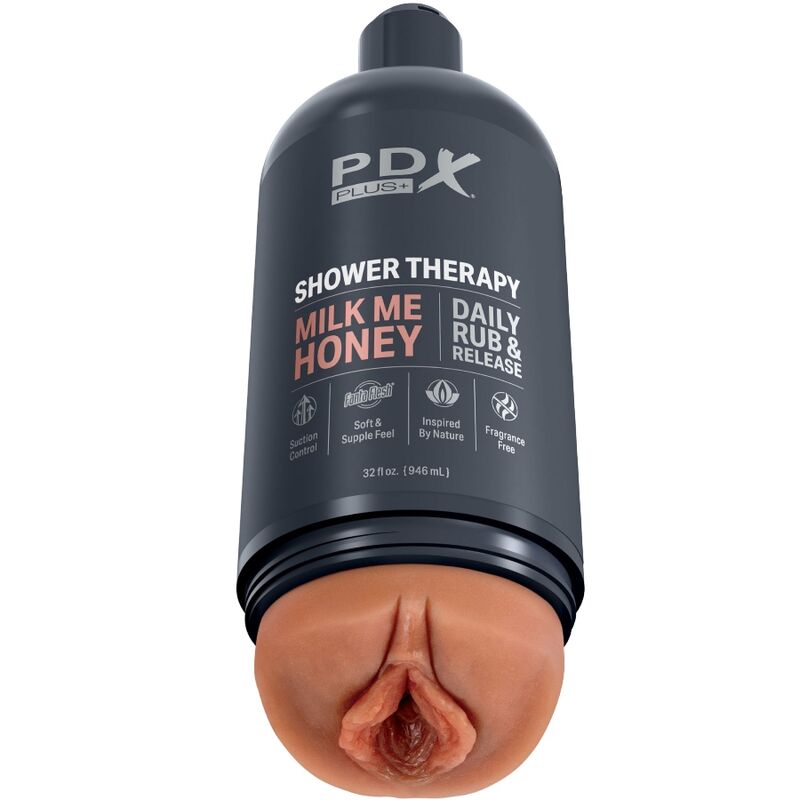 PDX PLUS - SHOWER THERAPY MASTURBATORE CON DESIGN FLACONE DI SHAMPOO MILK ME HONEY