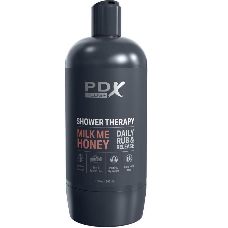 PDX PLUS - SHOWER THERAPY MASTURBATORE CON DESIGN FLACONE DI SHAMPOO MILK ME HONEY