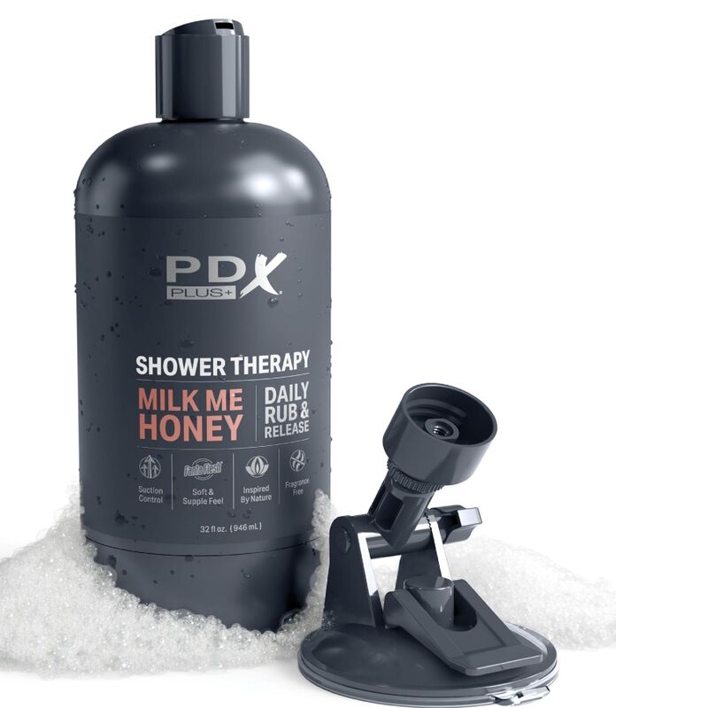 PDX PLUS - SHOWER THERAPY MASTURBATORE CON DESIGN FLACONE DI SHAMPOO MILK ME HONEY