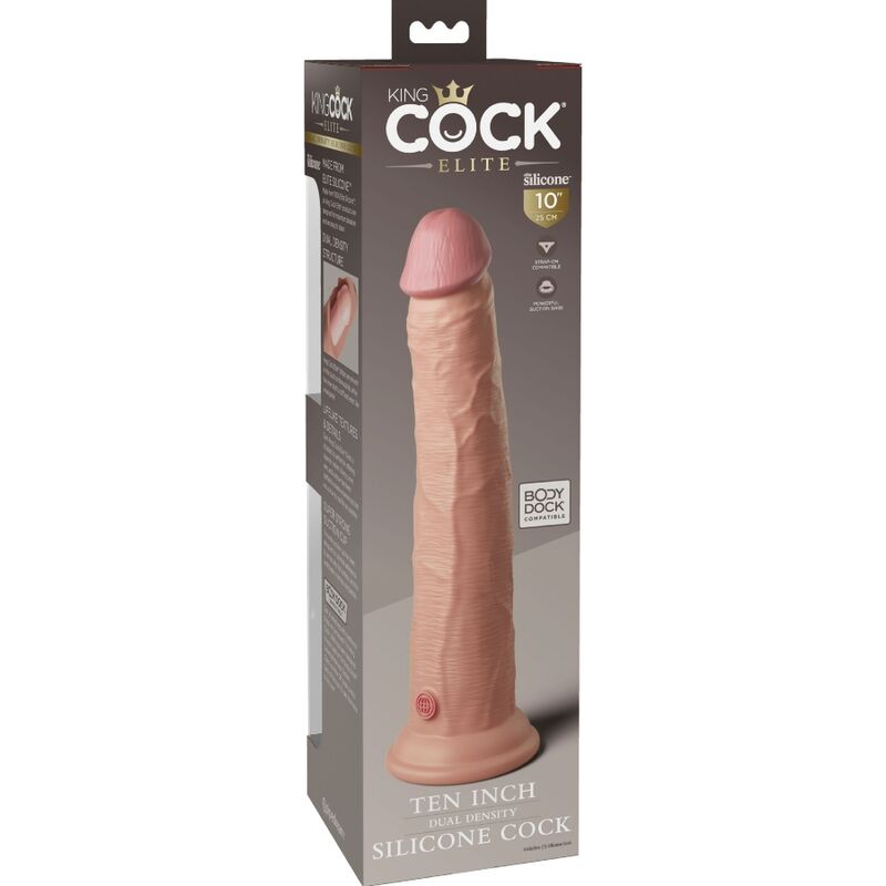 KING COCK - DILDO REALISTICO IN SILICONE ELITE 25,4 CM