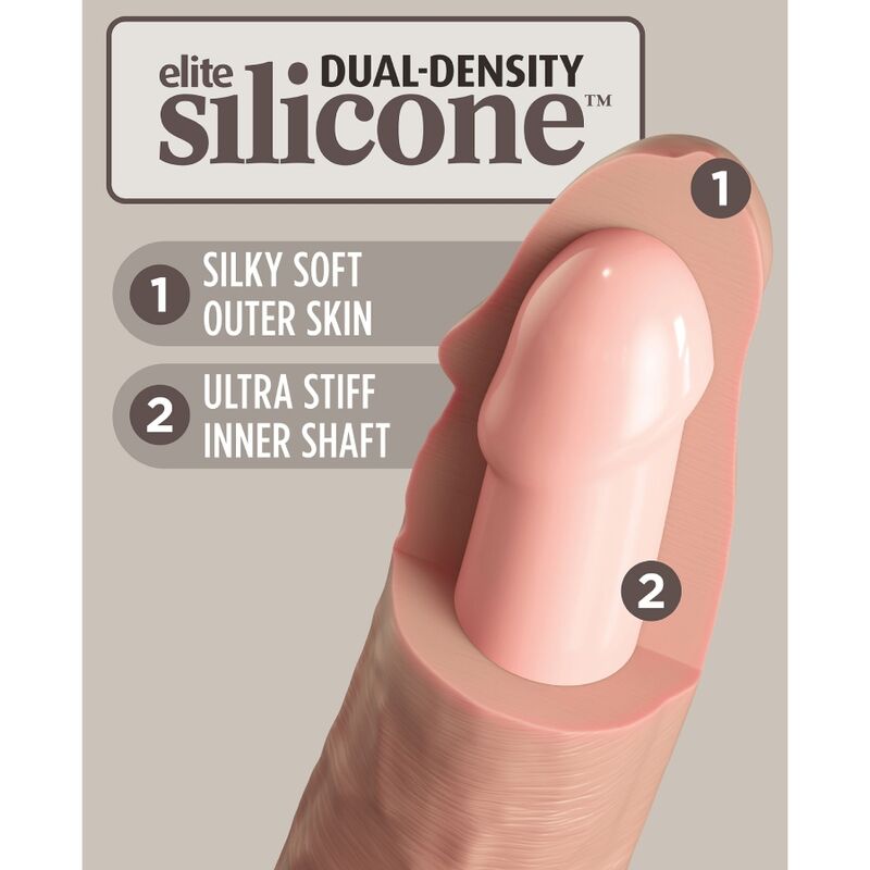 KING COCK - DILDO REALISTICO IN SILICONE ELITE 28 CM