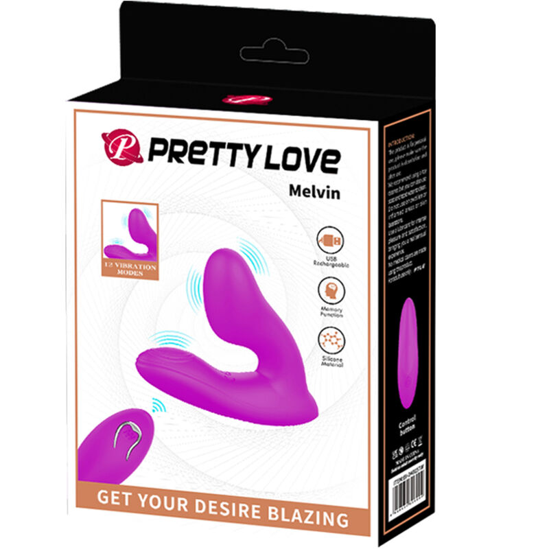 PRETTY LOVE - MELVIN MASSAGGIATORE CLITORIDEO CON TELECOMANDO