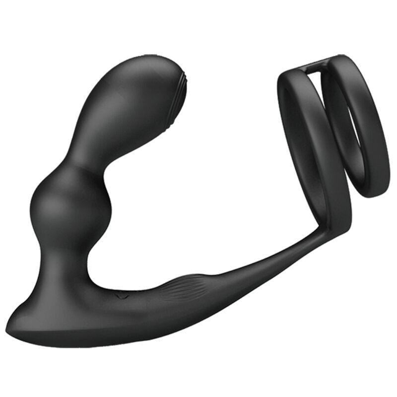 PRETTY LOVE - MARSHALL ANELLO PENE CON PLUG ANALE VIBRANTE CON TELECOMANDO