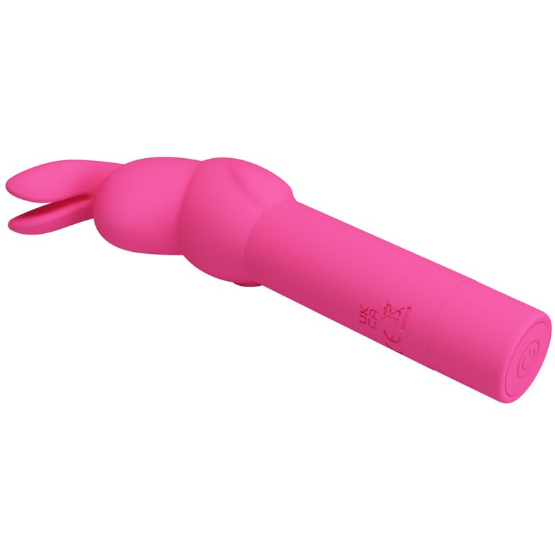 PRETTY LOVE - GERARDO VIBRATORE IN SILICONE CON RABBIT FUCSIA