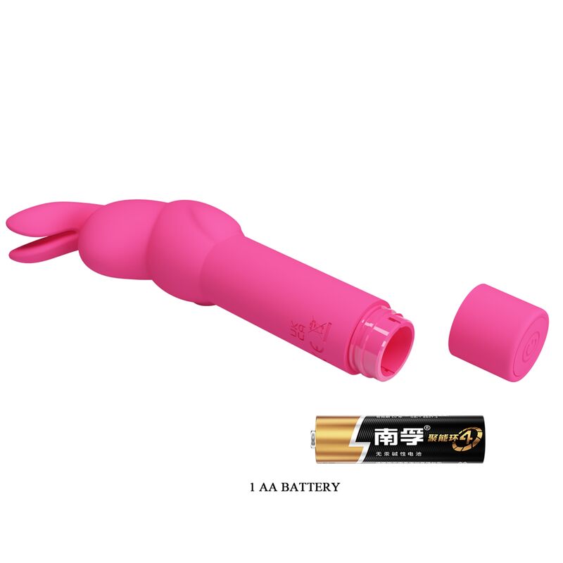 PRETTY LOVE - GERARDO VIBRATORE IN SILICONE CON RABBIT FUCSIA
