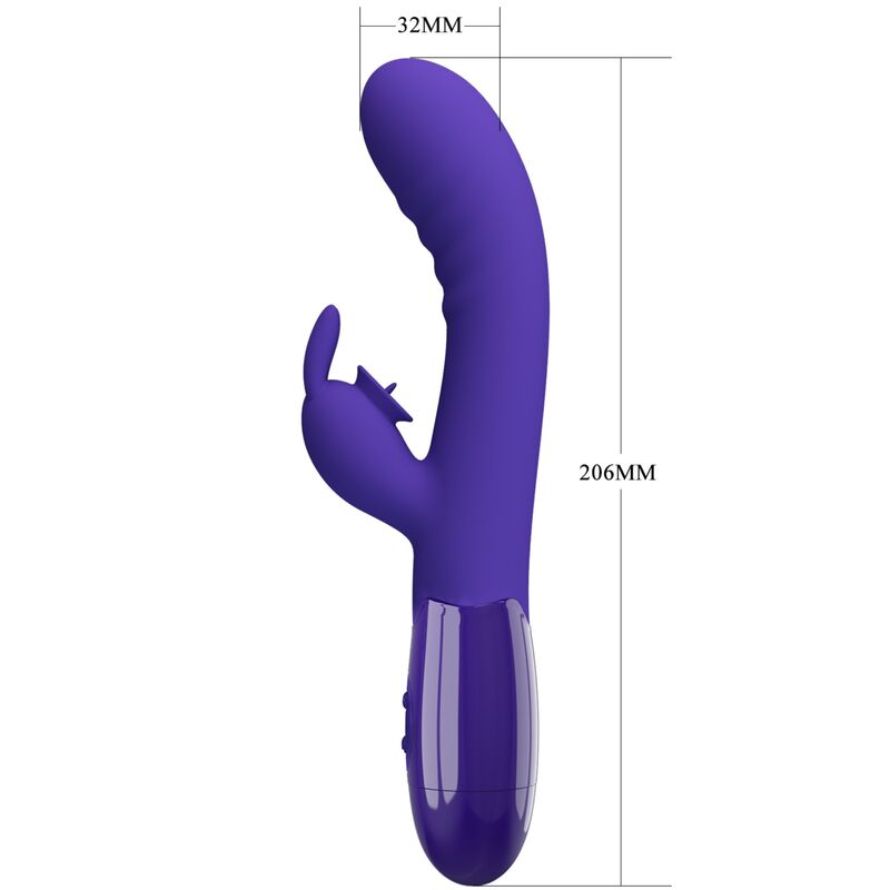 PRETTY LOVE - CERBERUS YOUTH VIBRATORE RABBIT 30 MODALITA' VIOLA