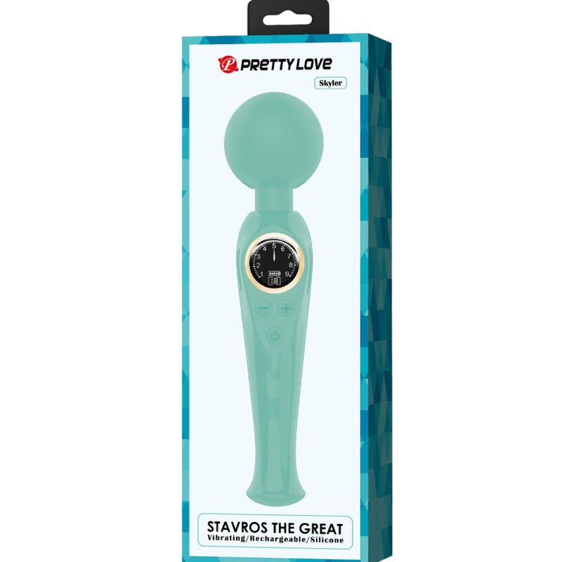 PRETTY LOVE - WAND MASSAGGIATORE SKYLER VIBRANTE VERDE