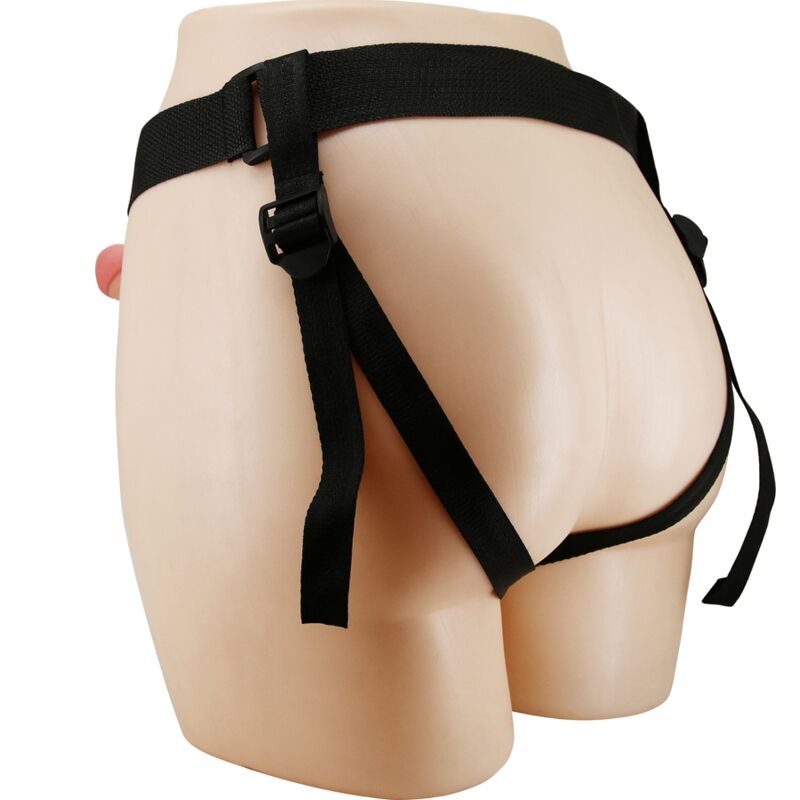 PRETTY LOVE - STARK HARNESS REGOLABILE CON DILDO VIBRANTE CAVO