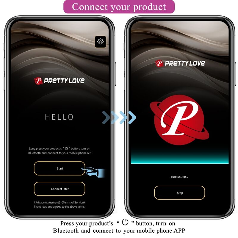 PRETTY LOVE - DOREEN OVETTO VIBRANTE RICARICABILE APP LONG DISTANCE ROSA