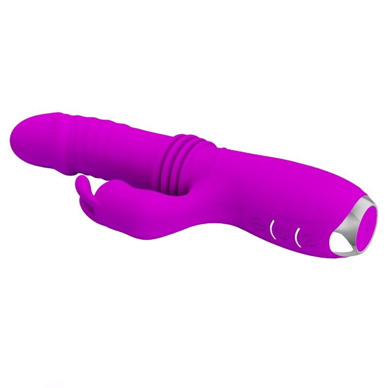 PRETTY LOVE - DOROTHY VIBRATORE CON FUNZIONE DI SPINTA UP AND DOWN E RABBIT VIOLA
