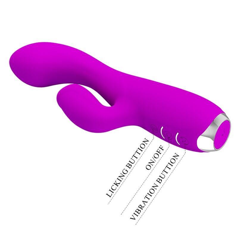 PRETTY LOVE - VIBRATORE RABBIT RICARICABILE GLORIA - VIOLA IMPERMEABILE
