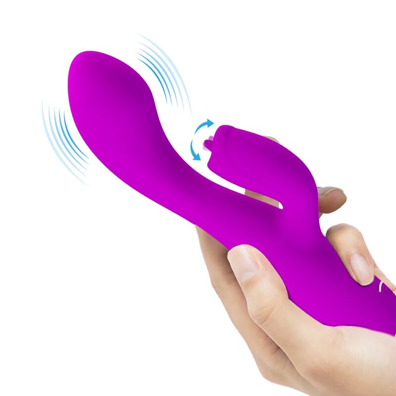PRETTY LOVE - VIBRATORE RABBIT RICARICABILE GLORIA - VIOLA IMPERMEABILE