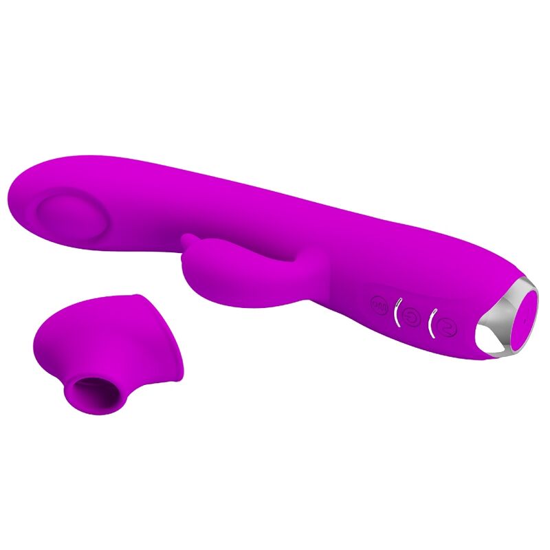 PRETTY LOVE - REGINA VIBRATORE SUCCHIATORE STIMOLATORE A ONDE PULSATE RICARICABILE VIOLA