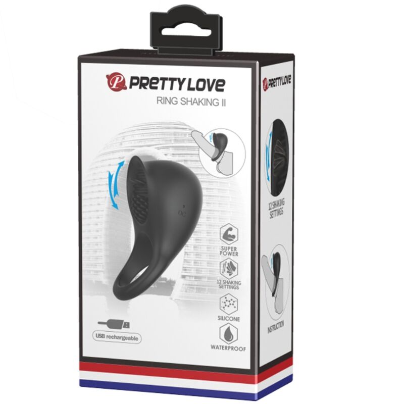 PRETTY LOVE - ANELLO PENE VIBRANTE E STIMOLATORE CLITORIDE