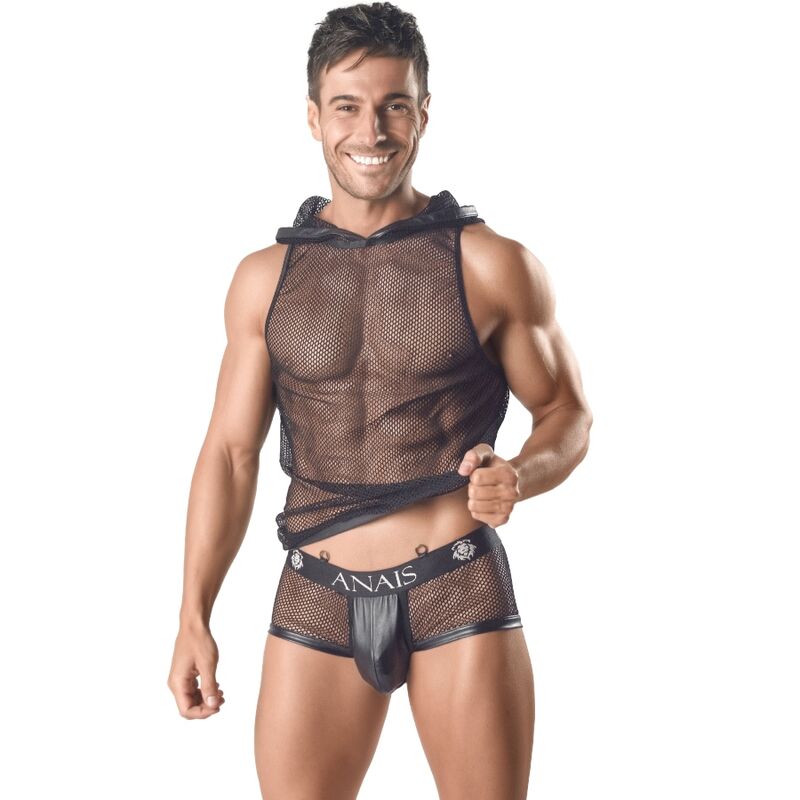 ANAIS MEN - ARES T-SHIRT CON CAPPUCCIO XXL