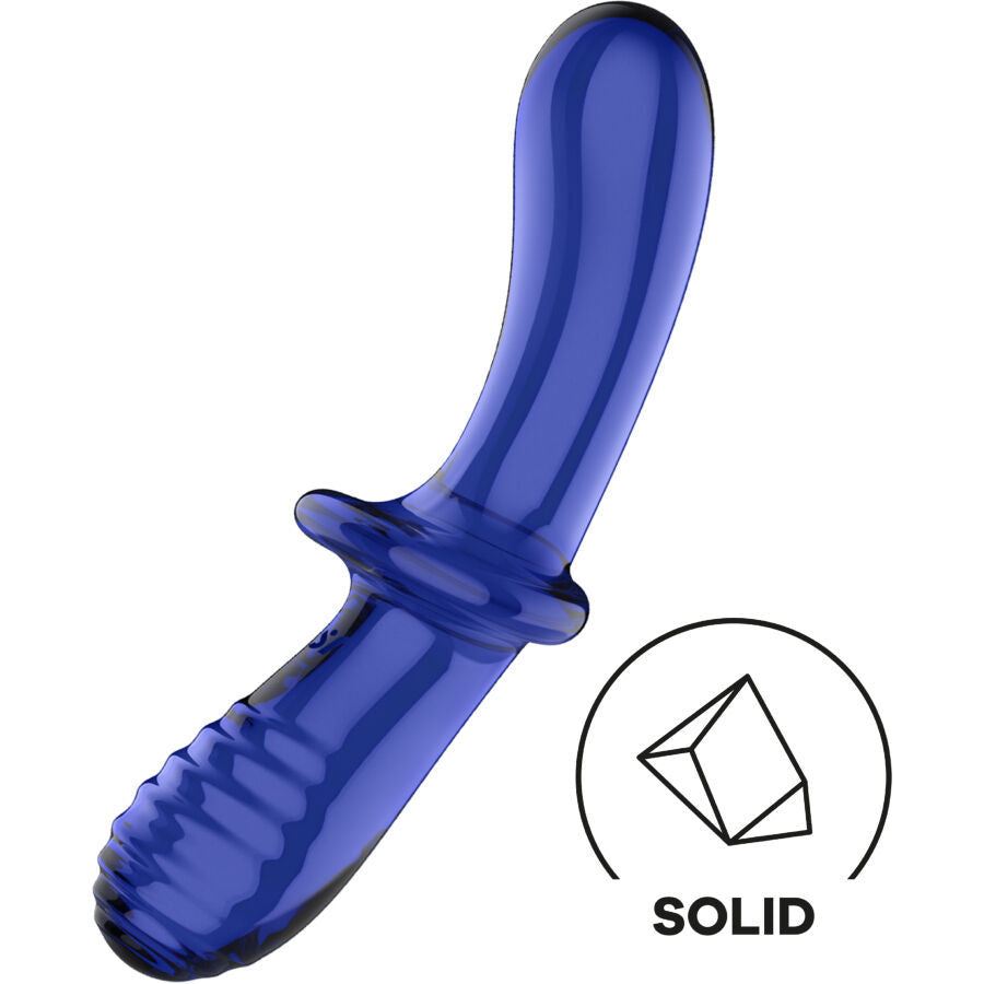 SATISFYER - DOUBLE CRYSTAL DILDO TRASPARENTE