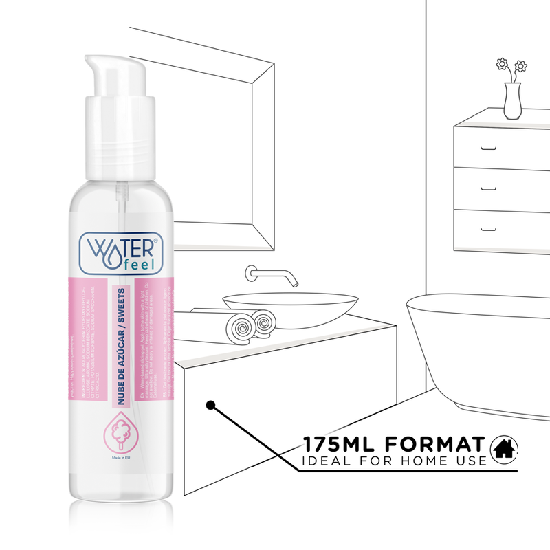 WATERFEEL - LUBRIFICANTE BASE ACQUA SUGAR CLOUD 175 ML