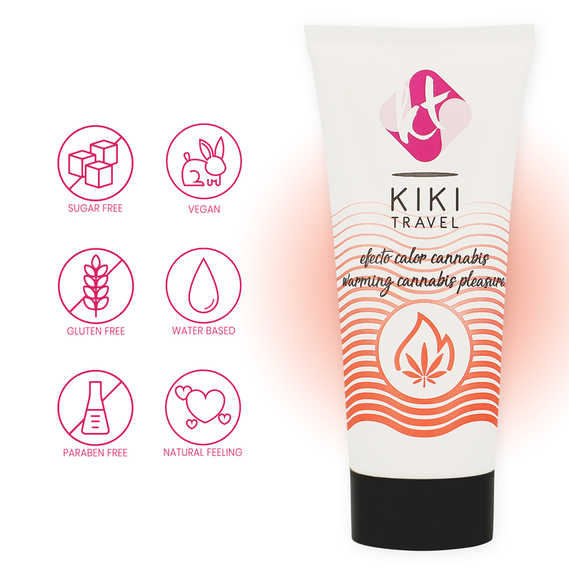 KIKÍ TRAVEL - LUBRIFICANTE EFFETTO CALDO CANNABIS 50 ML