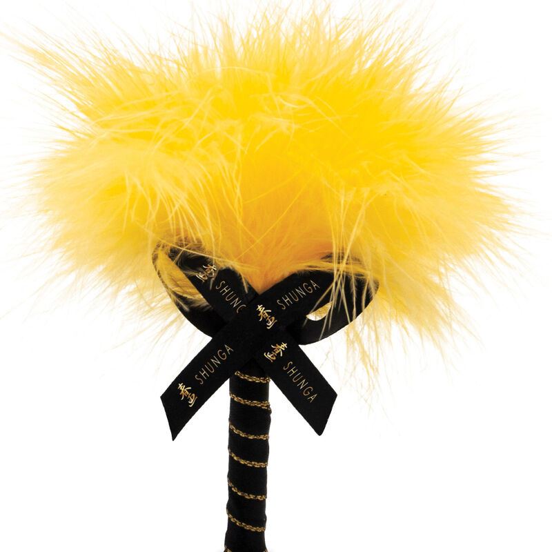 SHUNGA - KIT POLVERE DA MASSAGGIO COMMESTIBILE E PIUMINO AROMA MANGO