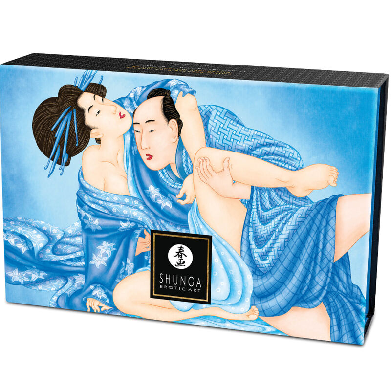 SHUNGA - KIT POLVERE DA MASSAGGIO COMMESTIBILE E PIUMINO AL COCCO