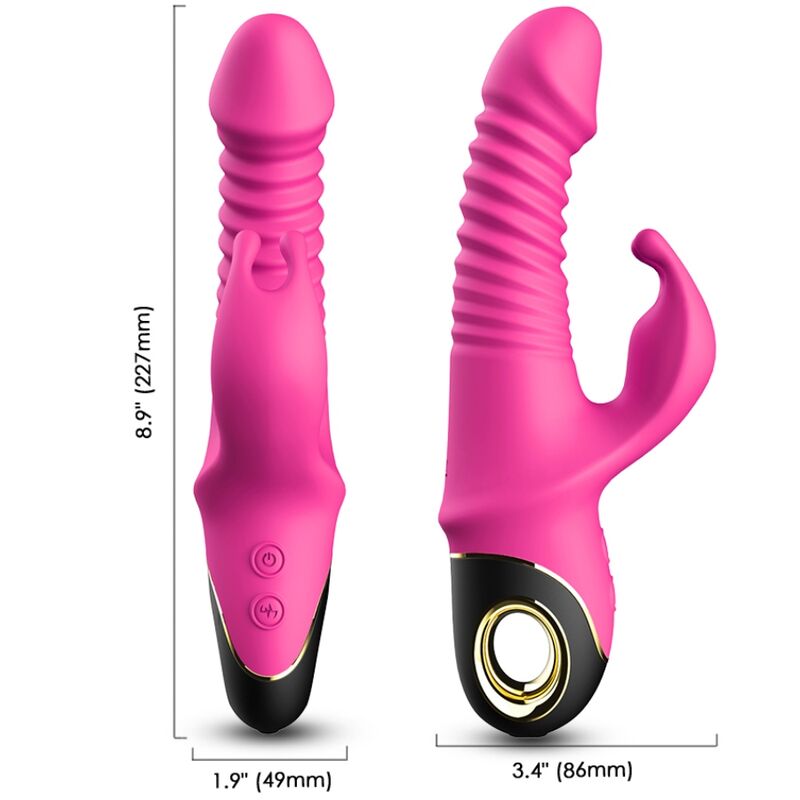ARMONY - ZING DILDO VIBRATORE CON RABBIT FUCSIA