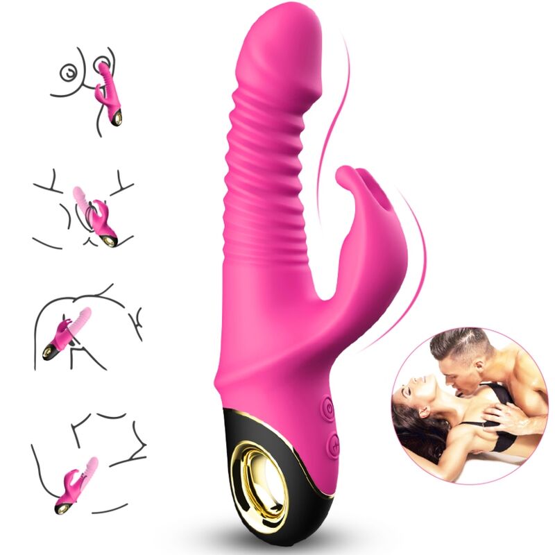 ARMONY - ZING DILDO VIBRATORE CON RABBIT FUCSIA