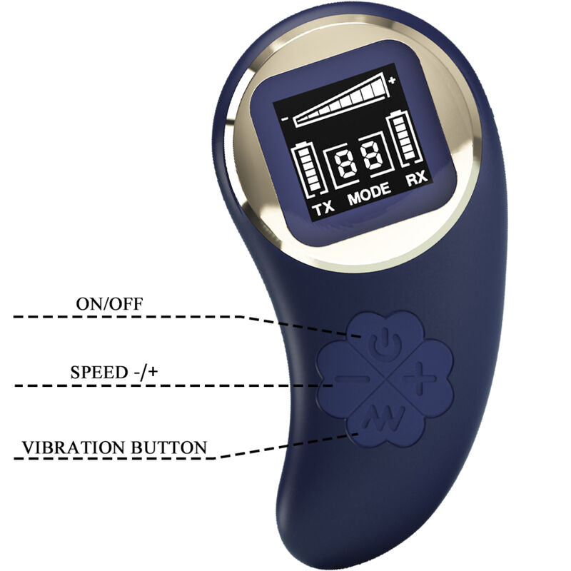 PRETTY LOVE - MINA OVETTO VIBRANTE CON TELECOMANDO BLU