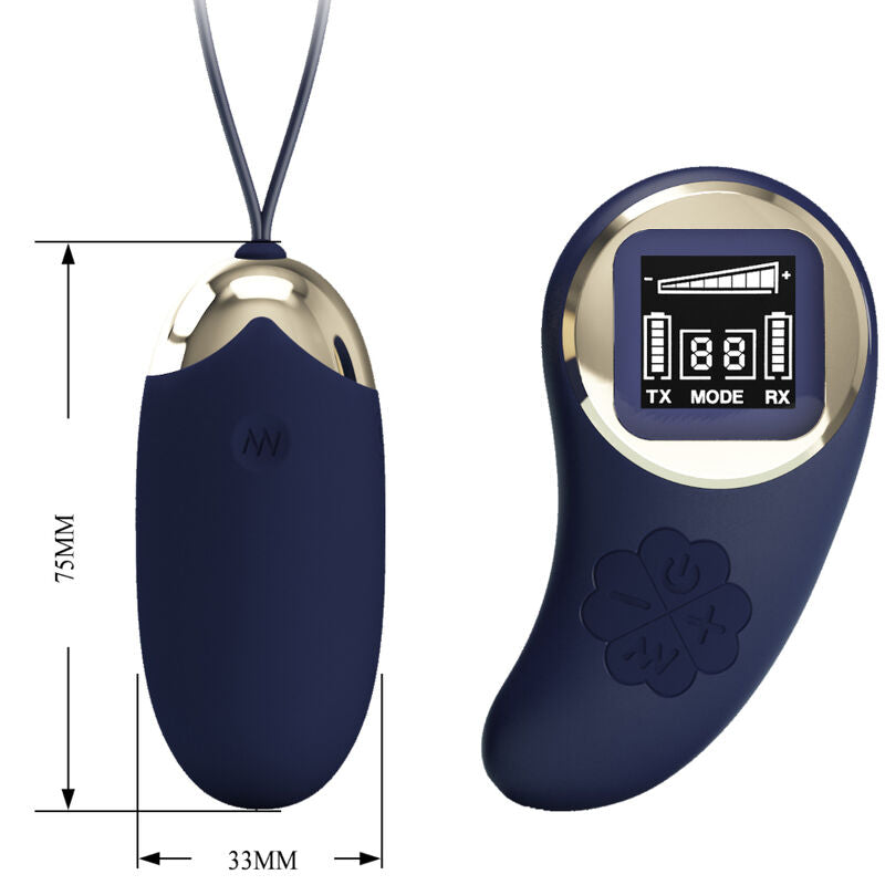 PRETTY LOVE - MINA OVETTO VIBRANTE CON TELECOMANDO BLU