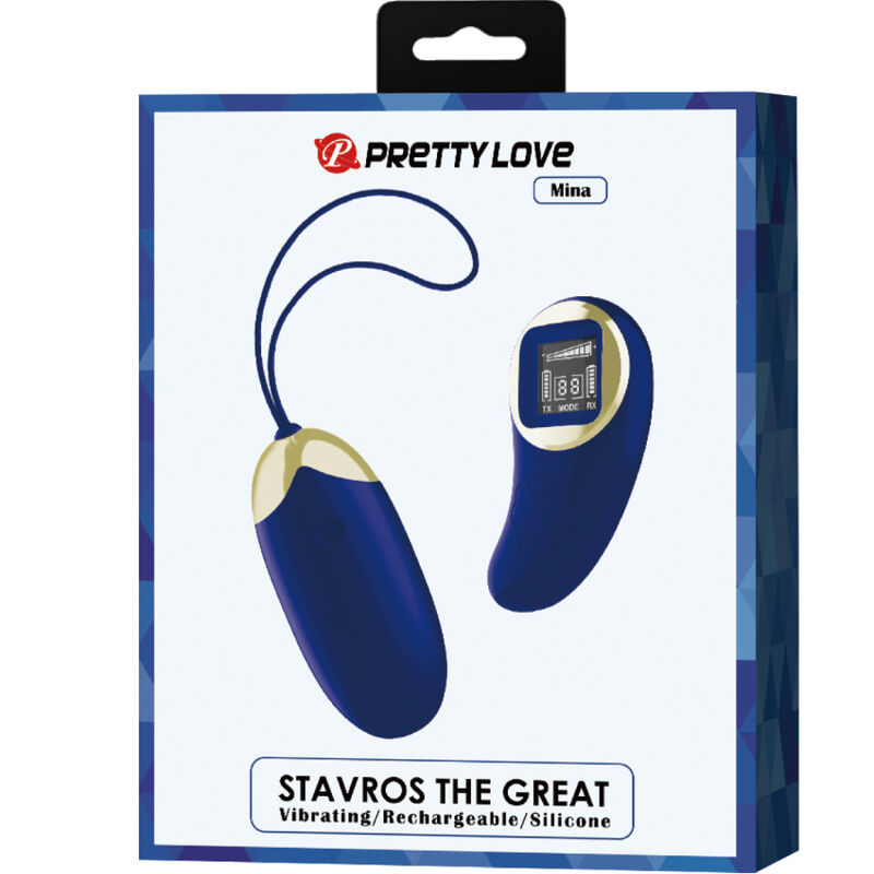PRETTY LOVE - MINA OVETTO VIBRANTE CON TELECOMANDO BLU