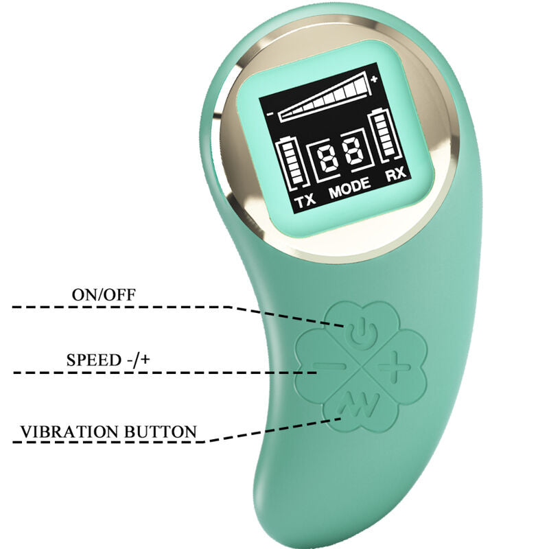 PRETTY LOVE - MINA OVETTO VIBRANTE CON TELECOMANDO VERDE