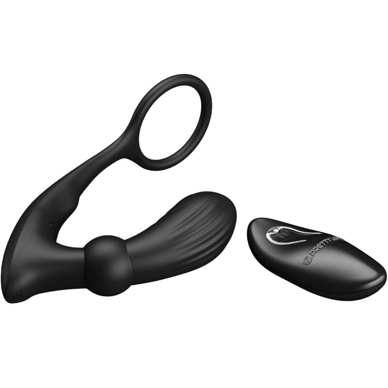 PRETTY LOVE - WARREN ANELLO PENE VIBRANTE E DILDO NERO