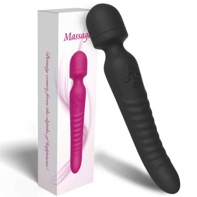 ARMONY - MISSION MASSAGGIATORE E VIBRATORE EFFETTO CALORE NERO