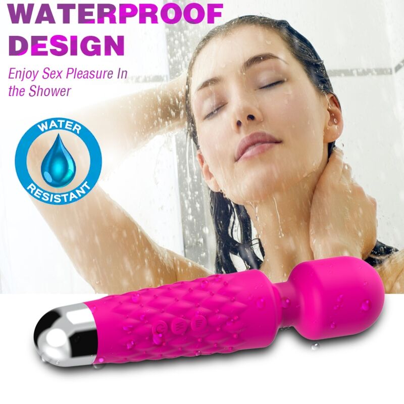 ARMONY - POSTMAN MASSAGGIATORE E VIBRATORE TESTA SUPER FLESSIBILE FUCSIA