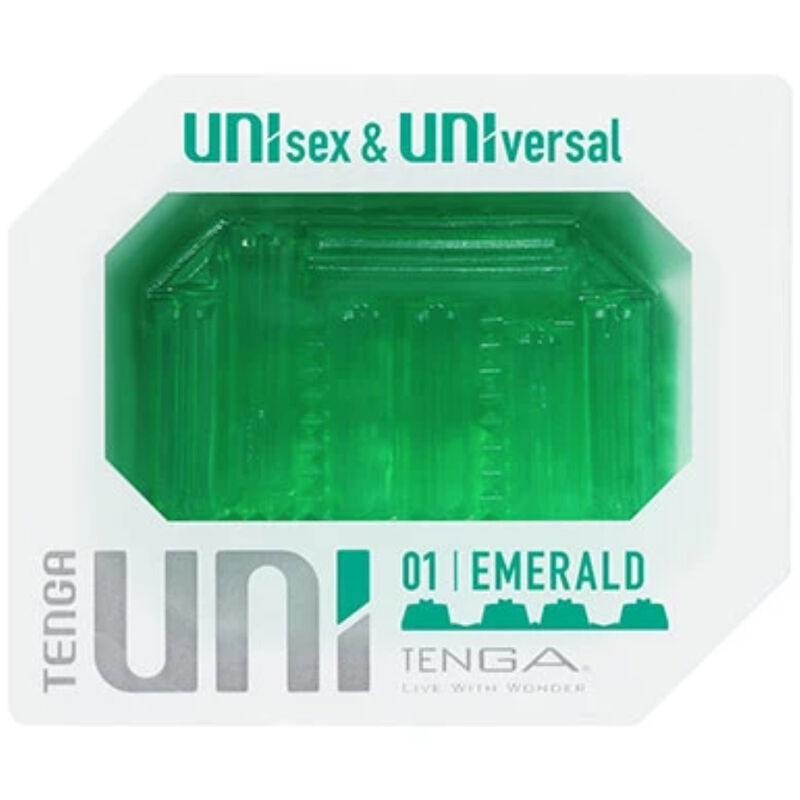 TENGA - UNI EMERALD MASTURBATORE PERSONALE E DI COPPIA