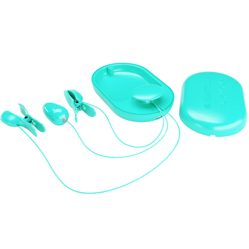 PRETTY LOVE - SURPRISE BOX MORSETTI PER ELETTROSTIMOLAZIONE BLU