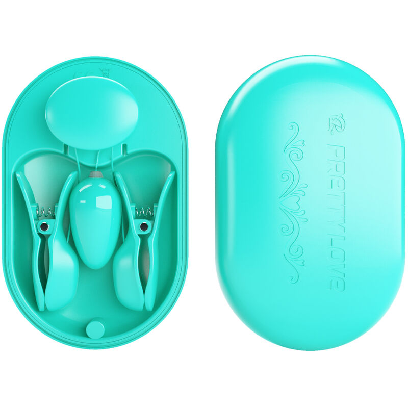 PRETTY LOVE - SURPRISE BOX MORSETTI PER ELETTROSTIMOLAZIONE BLU