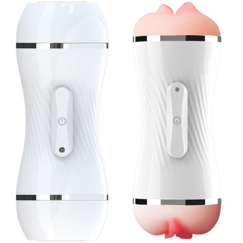 ARMONY - MASTURBATORE DOPPIO VIBRANTE CON VAGINA E BOCCA BIANCO