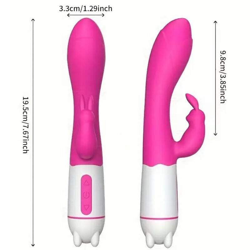 ARMONY - HAPPY VIBRATORE E RABBIT STIMOLATORE ROSA