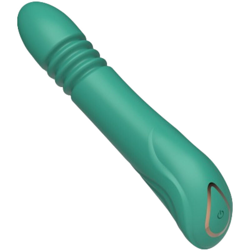 VIBRATORE CON SPINTA E STIMOLAZIONE G-SPOT, 10 MODALITÀ VIBRAZIONE, DESIGN ERGONOMICO CURVO