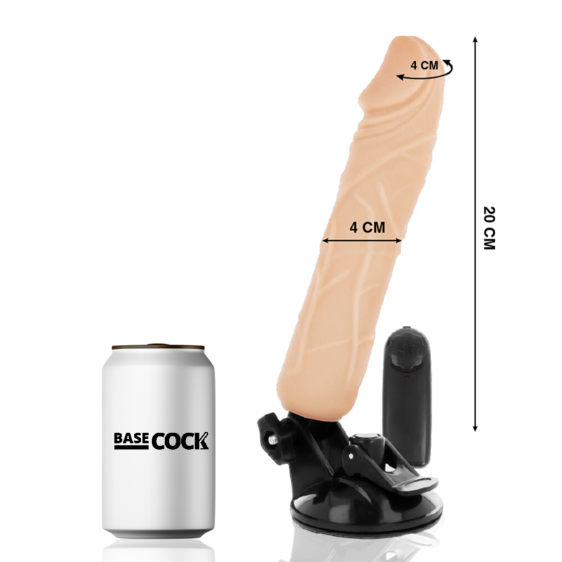 BASECOCK - VIBRATORE REALISTICO TELECOMANDO 20 CM -O- 4 CM