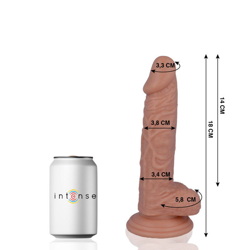 MR INTENSE - 11 DILDO REALISTICO 18 CM -O- 3,8 CM
