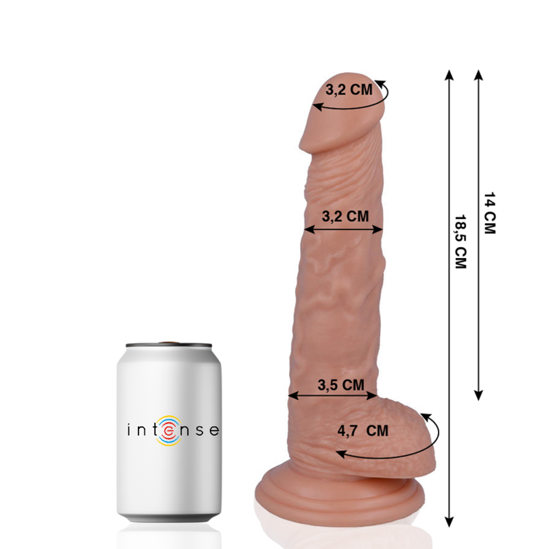 MR INTENSE - 13 DILDO REALISTICO 18,5 CM -O- 3,2 CM